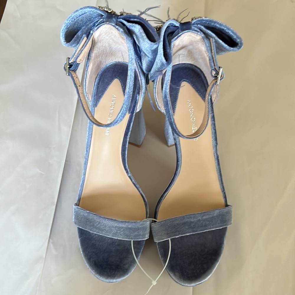 Antonio Melani Janie Velvet Platform Dress Sandals - Picture 8 of 12